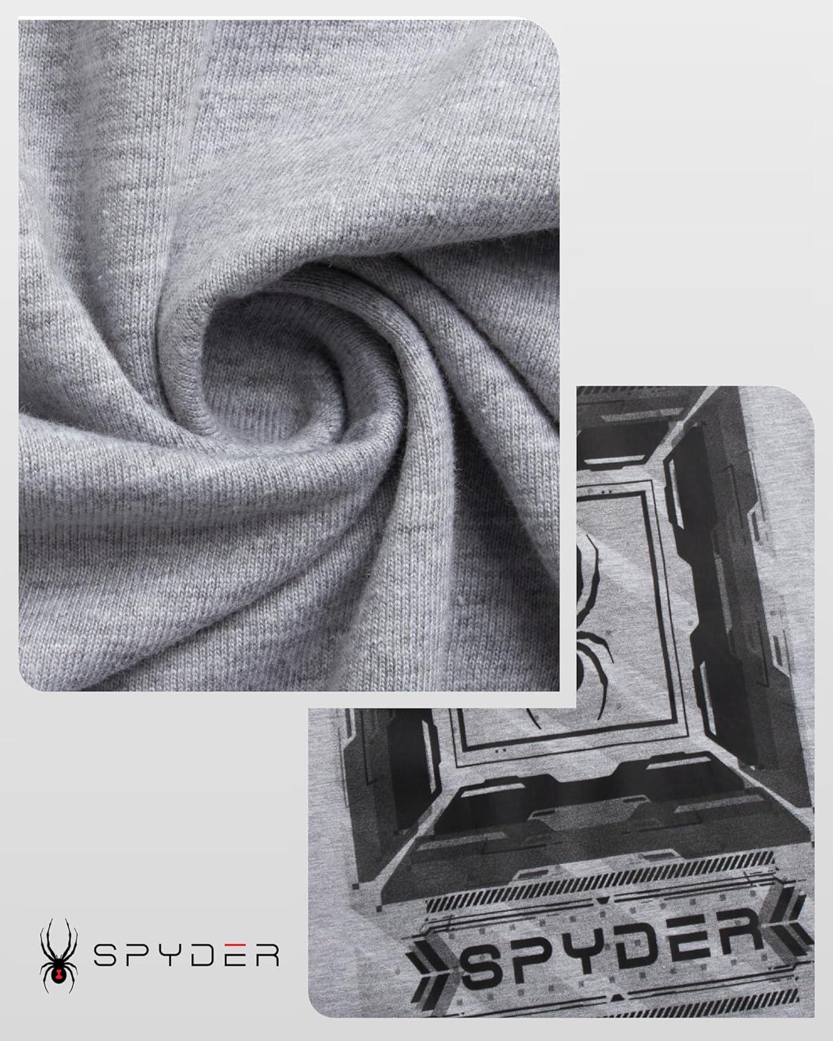 imageSpyder Mens TShirts  Soft Cotton Blend Crewneck Short Sleeve Graphic Tees for Men  Streetwear Graphic Casual Mens ShirtsGrey Heather