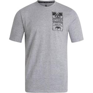 imageSpyder Mens TShirts  Soft Cotton Blend Crewneck Short Sleeve Graphic Tees for Men  Streetwear Graphic Casual Mens ShirtsGrey Heather