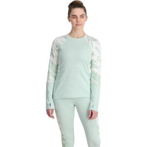 imageSpyder Womens Charger Crew Baselayer Thermal Ski TopWintergreen