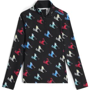 imageSpyder Womens Vivid Half Zip TNeck Ski Base LayerBlack