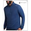 image:imageSpyder Mens Quarter Zip Pullover Sweatshirt  Lightweight Soft Fleece Athletic Pullover  Gym amp Running Sweatshirts for MenEstate Blue Zip