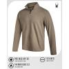 image:imageSpyder Mens Quarter Zip Pullover Sweatshirt  Lightweight Soft Fleece Athletic Pullover  Gym amp Running Sweatshirts for MenMushroom