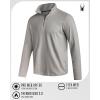 image:imageSpyder Mens Quarter Zip Pullover Sweatshirt  Lightweight Soft Fleece Athletic Pullover  Gym amp Running Sweatshirts for MenSharkskin