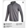 image:imageSpyder Mens Quarter Zip Pullover Sweatshirt  Lightweight Soft Fleece Athletic Pullover  Gym amp Running Sweatshirts for MenSteel Grey