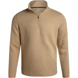 image:imageSpyder Mens Quarter Zip Pullover Sweatshirt  Lightweight Soft Fleece Athletic Pullover  Gym amp Running Sweatshirts for MenSand