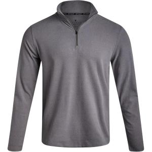 image:imageSpyder Mens Quarter Zip Pullover Sweatshirt  Lightweight Soft Fleece Athletic Pullover  Gym amp Running Sweatshirts for MenSteel Grey
