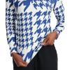 image:imageSpyder womens Houndstooth Half Zip TneckEblelctrblu