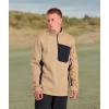 image:imageSpyder Mens Bandit Hybrid 12 Zip Fleece Ski Mid Layer Sweater JacketTannin
