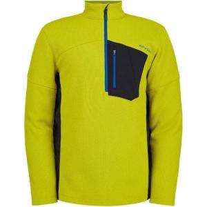 image:imageSpyder Mens Bandit Hybrid 12 Zip Fleece Ski Mid Layer Sweater JacketSharp Lime