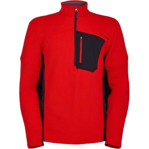 image:imageSpyder Mens Bandit Hybrid 12 Zip Fleece Ski Mid Layer Sweater JacketVolcano