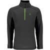 image:imageSpyder Mens Standard Outbound Half Zip MidWeight Mock Neck SweaterPolarBlack