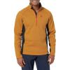image:imageSpyder Mens Standard Outbound Half Zip MidWeight Mock Neck SweaterToasted