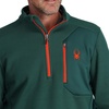 image:imageSpyder mens Bandit 12 Zip Fleece Ski Mid Layer Sweater JacketCypress Green