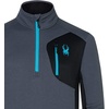 image:imageSpyder mens Bandit 12 Zip Fleece Ski Mid Layer Sweater JacketEbony