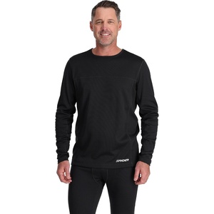 image:imageSpyder Mens Charger Crew Baselayer Thermal Ski TopBlack