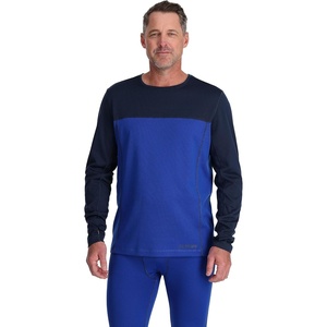 image:imageSpyder Mens Charger Crew Baselayer Thermal Ski TopElectric Blue