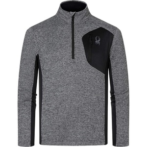 image:imageSpyder mens Bandit 12 Zip Fleece Ski Mid Layer Sweater JacketBlack Alloy