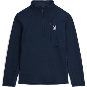 image:imageSpyder mens Bandit 12 Zip Fleece Ski Mid Layer Sweater JacketTrue Navy