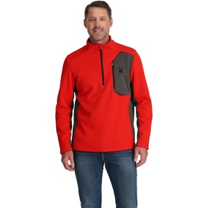 image:imageSpyder mens Bandit 12 Zip Fleece Ski Mid Layer Sweater JacketVolcano