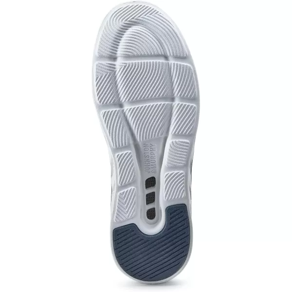 imageJohnston amp Murphy Mens Activate Luxe UThroat  Sneakers for Men Mens Fashion Sneakers Mens Casual Shoes TemperatureRegulating Comfort Removable EVA Cushioned InsoleWhite Full GrainBlue Nylon