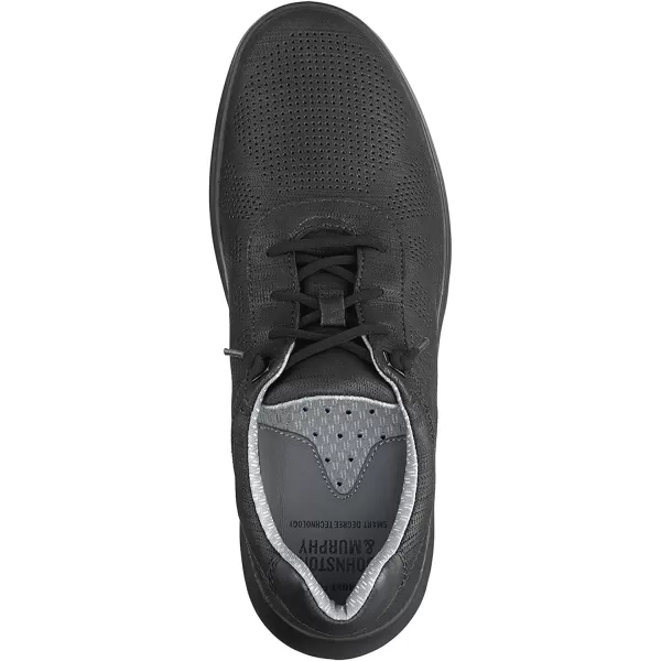 imageJohnston amp Murphy Mens Activate Plain Toe Shoe  Breathable Construction  Ventilated EVA SoleBlack Breathable Full Grain
