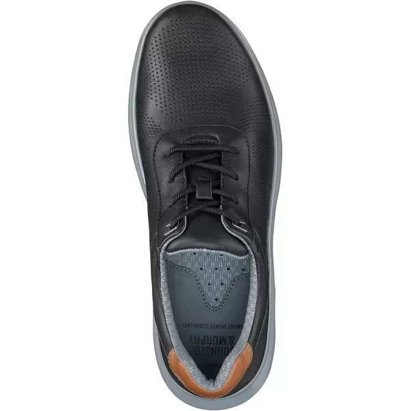 imageJohnston amp Murphy Mens Activate Plain Toe Shoe  Breathable Construction  Ventilated EVA SoleBlack Full Grain