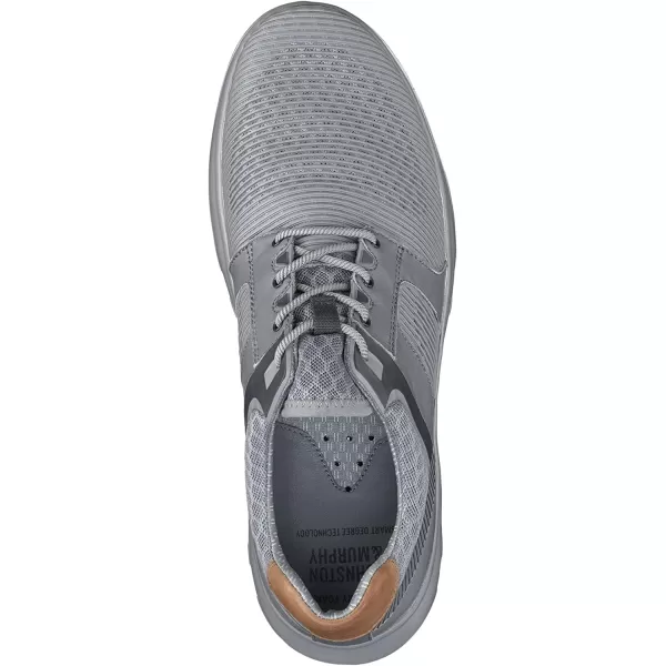 imageJohnston amp Murphy Mens Activate Plain Toe Shoe  Breathable Construction  Ventilated EVA SoleGray MeshFull Grain