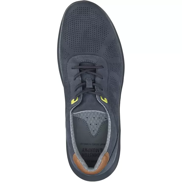 imageJohnston amp Murphy Mens Activate Plain Toe Shoe  Breathable Construction  Ventilated EVA SoleNavy Nubuck