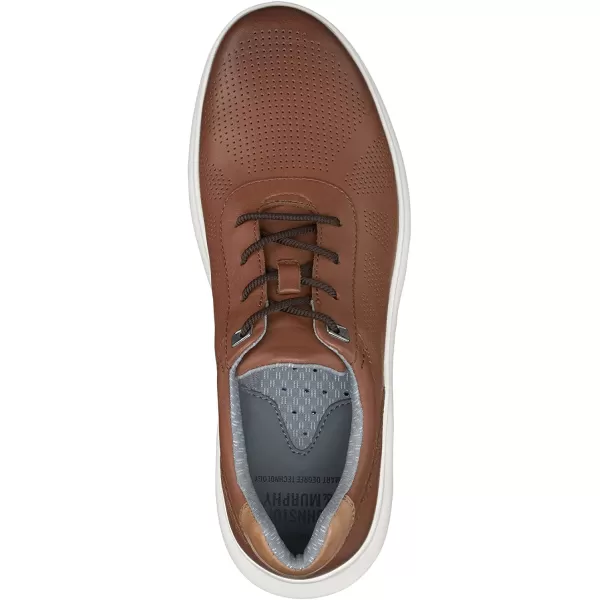 imageJohnston amp Murphy Mens Activate Plain Toe Shoe  Breathable Construction  Ventilated EVA SoleTan Full Grain