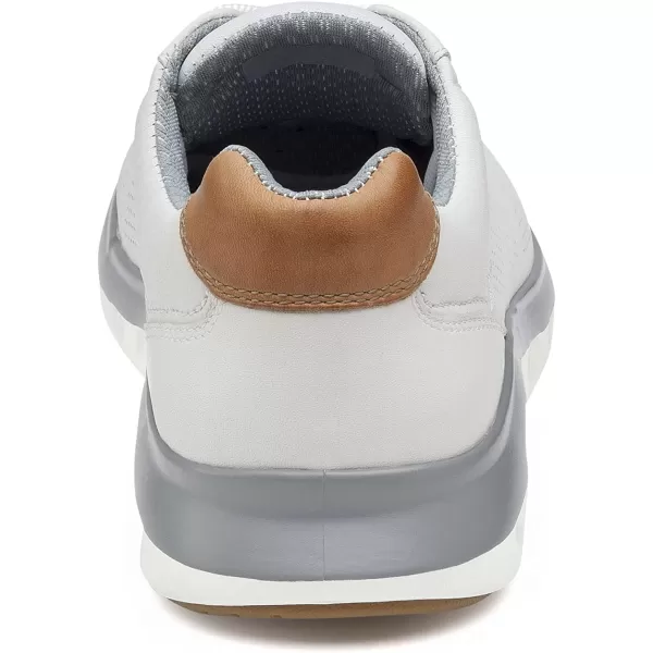 imageJohnston amp Murphy Mens Activate Plain Toe Shoe  Breathable Construction  Ventilated EVA SoleWhite Full Grain