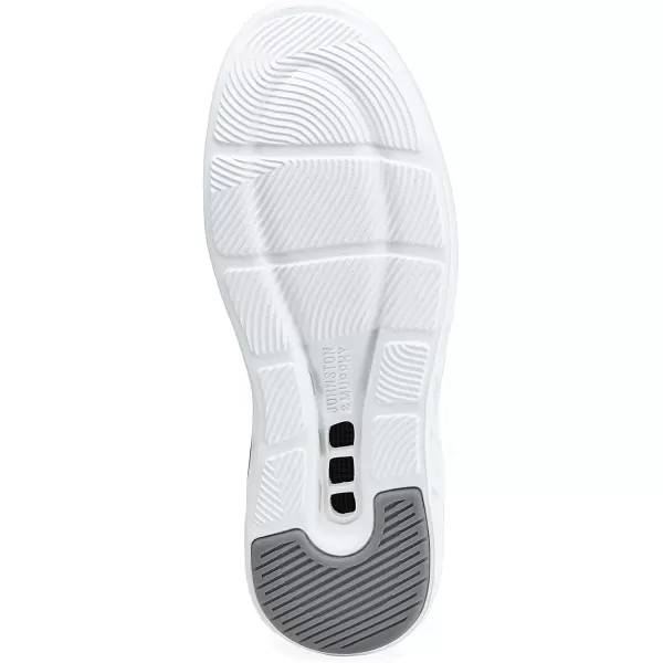 imageJohnston amp Murphy Mens Activate Plain Toe Shoe  Breathable Construction  Ventilated EVA SoleWhite MeshFull Grain