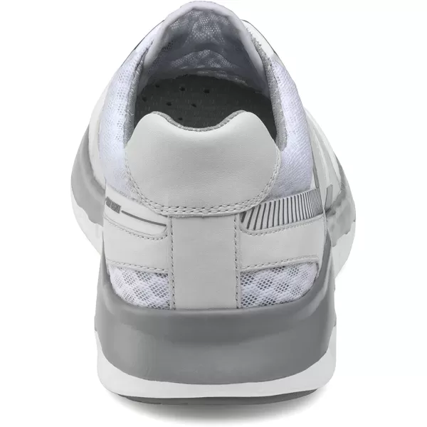 imageJohnston amp Murphy Mens Activate Plain Toe Shoe  Breathable Construction  Ventilated EVA SoleWhite MeshFull Grain