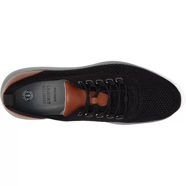 imageJohnston amp Murphy Mens Amherst UThroat Shoe nbspEVAnbspSolenbsp DualDensity Footbed Cushion nbspBreathable Casual ShoesBlack Knit