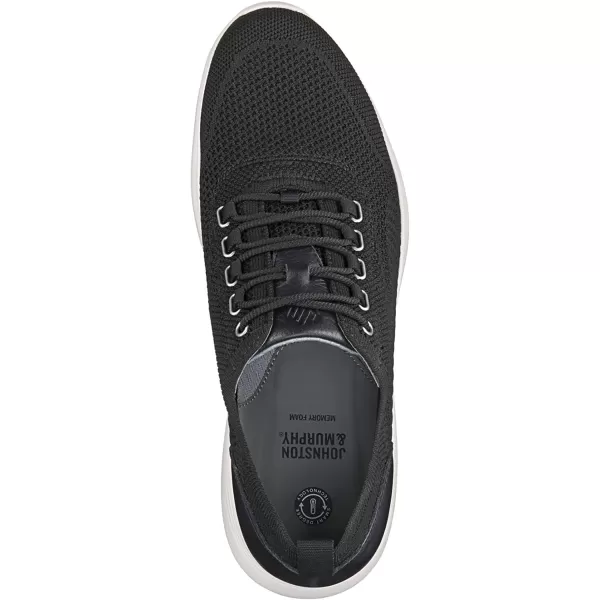 imageJohnston amp Murphy Mens Amherst UThroat Shoe nbspEVAnbspSolenbsp DualDensity Footbed Cushion nbspBreathable Casual ShoesBlack Knit With Black Trim