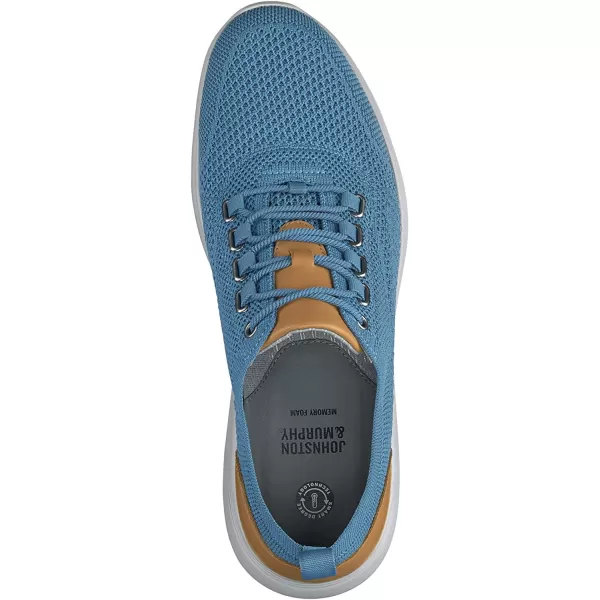 imageJohnston amp Murphy Mens Amherst UThroat Shoe nbspEVAnbspSolenbsp DualDensity Footbed Cushion nbspBreathable Casual ShoesBlue Knit