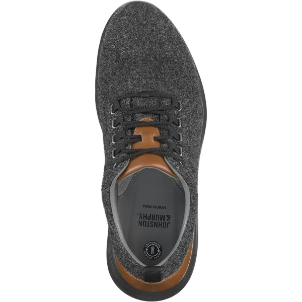 imageJohnston amp Murphy Mens Amherst UThroat Shoe nbspEVAnbspSolenbsp DualDensity Footbed Cushion nbspBreathable Casual ShoesDark Gray Wool