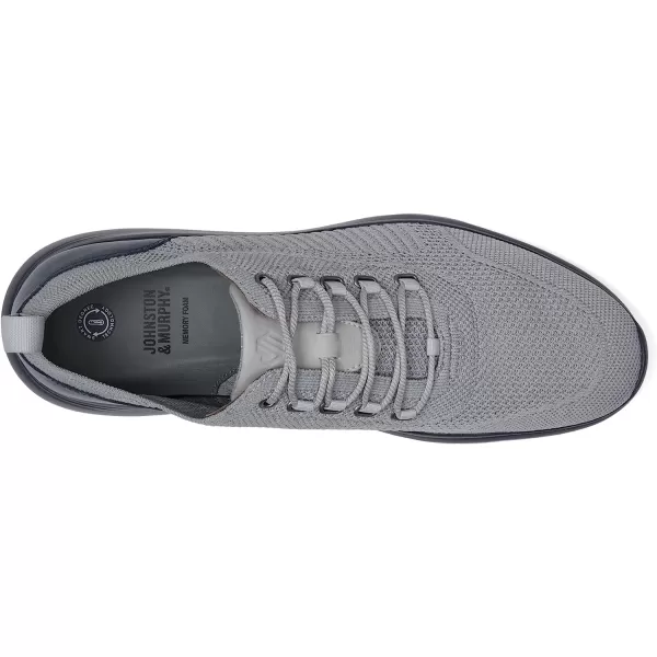 imageJohnston amp Murphy Mens Amherst UThroat Shoe nbspEVAnbspSolenbsp DualDensity Footbed Cushion nbspBreathable Casual ShoesLight Gray Knit