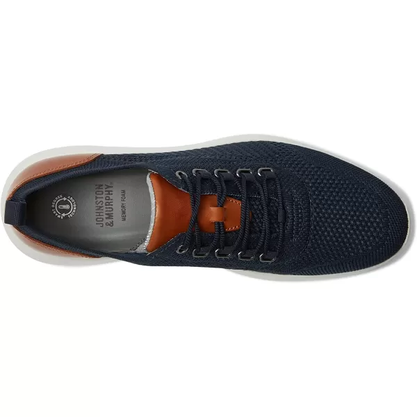 imageJohnston amp Murphy Mens Amherst UThroat Shoe nbspEVAnbspSolenbsp DualDensity Footbed Cushion nbspBreathable Casual ShoesNavy Knit