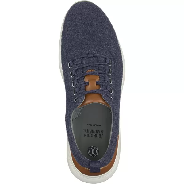 imageJohnston amp Murphy Mens Amherst UThroat Shoe nbspEVAnbspSolenbsp DualDensity Footbed Cushion nbspBreathable Casual ShoesNavy Wool