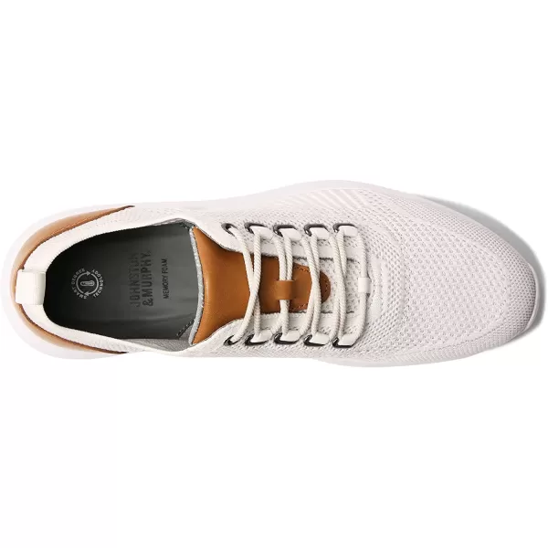 imageJohnston amp Murphy Mens Amherst UThroat Shoe nbspEVAnbspSolenbsp DualDensity Footbed Cushion nbspBreathable Casual ShoesOff White Knit