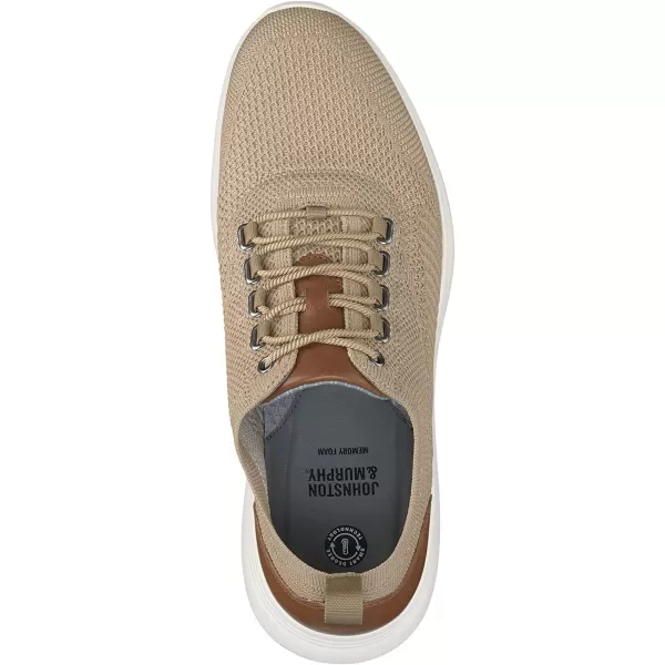 imageJohnston amp Murphy Mens Amherst UThroat Shoe nbspEVAnbspSolenbsp DualDensity Footbed Cushion nbspBreathable Casual ShoesTaupe Knit