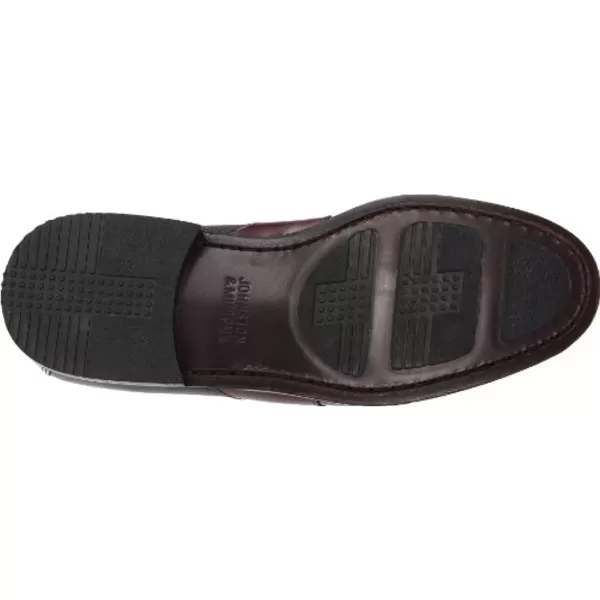 imageJohnston amp Murphy Mens Aragon Kiltie Tassel Casual Dress ShoeClassic DesignLeather Textile LiningLeather Sole with Rubber HeelBlack SmoothAntique Mahogany Waxed