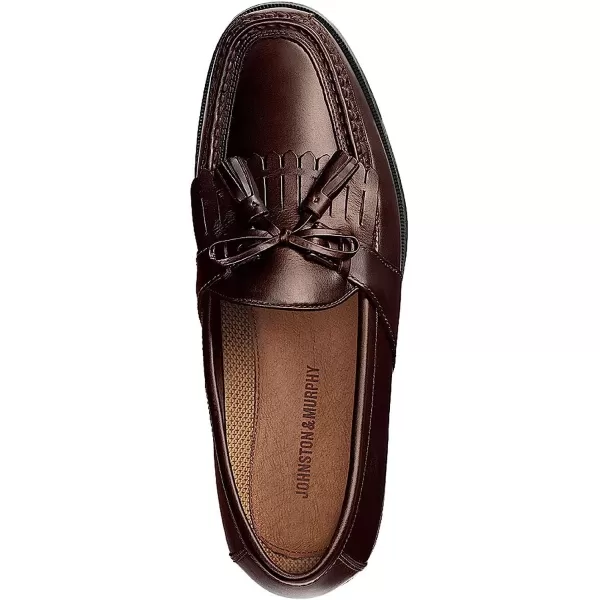 imageJohnston amp Murphy Mens Aragon Kiltie Tassel Casual Dress ShoeClassic DesignLeather Textile LiningLeather Sole with Rubber HeelBurgundy Brushed Calf
