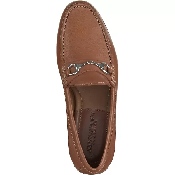 imageJohnston amp Murphy Mens Baldwin Bit Shoes  Mens Dress Shoes Leather Moccasin Shoes Dress Shoes for Men Durable Rubber Sole amp Brushed Nickel Hardware Mens LoafersCognac Sheepskin