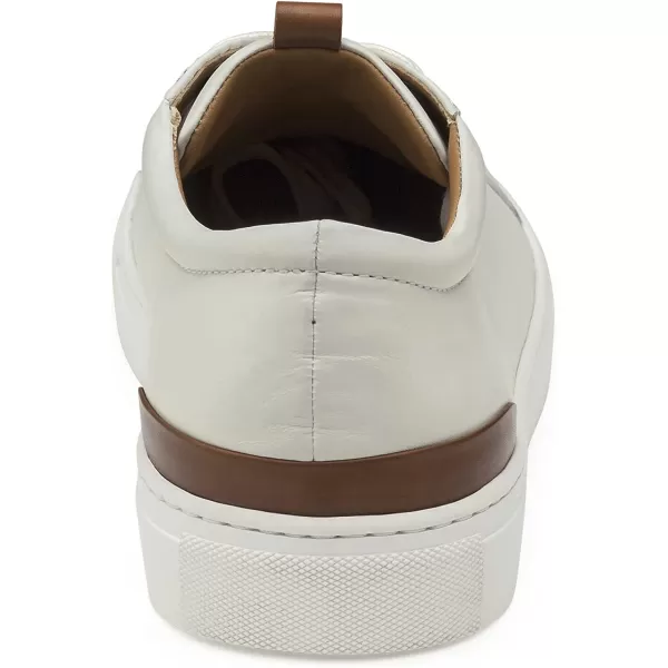 imageJohnston amp Murphy Mens Banks LacetoToe Shoe  Retro Style Sheepskin Lining nbspVachettanbspLeather Trim nbspTRUFOAMnbspFootbed  Rubber Cup SoleWhite Sheepskin