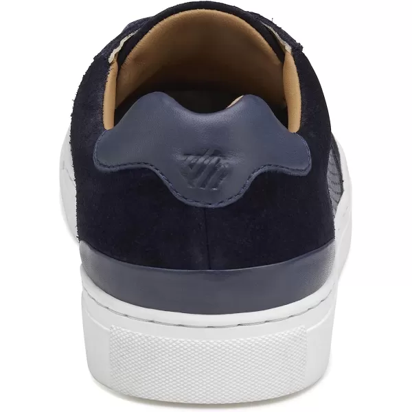 imageJohnston amp Murphy Mens Banks UThroat Shoes  Mens Walking Shoes Casual Shoes for Men Sneakers for Men Slip On Sneakers TRUFOAM Cushioned Footbed amp Rubber SoleNavy SuedeWashed Sheepskin