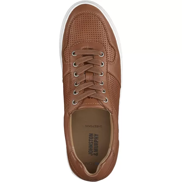 imageJohnston amp Murphy Mens Banks UThroat Shoes  Mens Walking Shoes Casual Shoes for Men Sneakers for Men Slip On Sneakers TRUFOAM Cushioned Footbed amp Rubber SoleTan Washed Sheepskin