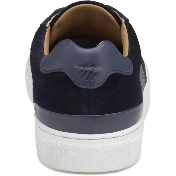imageJohnston amp Murphy Mens Banks UThroat Shoes  Mens Walking Shoes Casual Shoes for Men Sneakers for Men Slip On Sneakers TRUFOAM Cushioned Footbed amp Rubber SoleNavy SuedeWashed Sheepskin