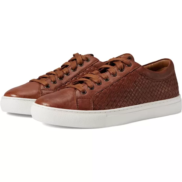imageJohnston amp Murphy Mens Banks Woven LacetoToe Shoes  Mens Walking Shoes Casual Shoes for Men Sneakers for Men Slip On Sneakers TRUFOAM Cushioned Footbed amp Rubber SoleTan Italian Washed Sheepskin