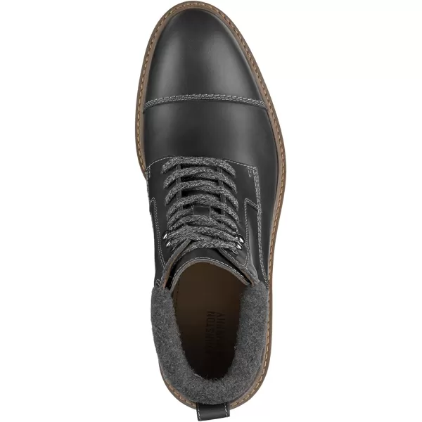 imageJohnston amp Murphy Mens Barrett Cap Toe Boot  Rugged FullGrain Leather  Advanced Cushioning  Tonal amp Heathered Laces  Superior Comfort  LaceUp BootsGray Full Grain